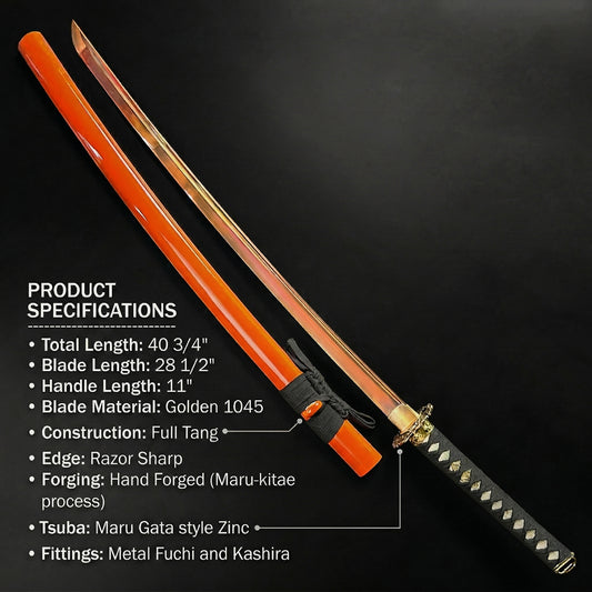 Musha Golden Koi Katana