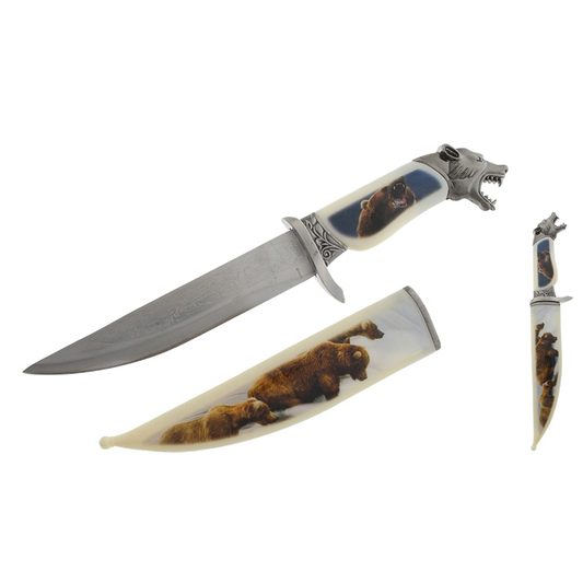13 1/2" Bear Fantasy Dagger with Scabbard Dagger All Knives PacificSolution 7