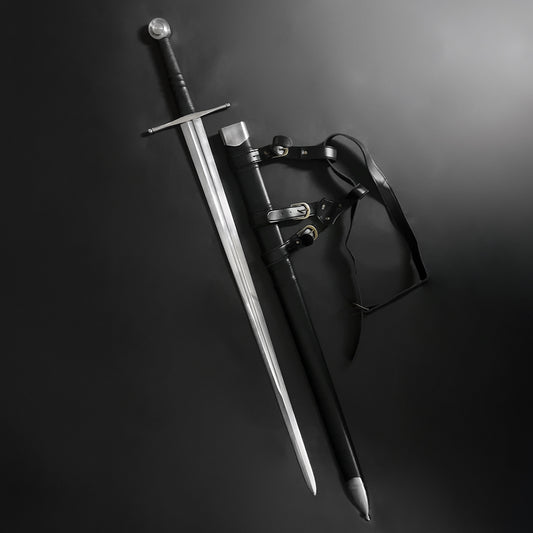 45" Hand Made Sharp 1060 Steel Medieval Sword