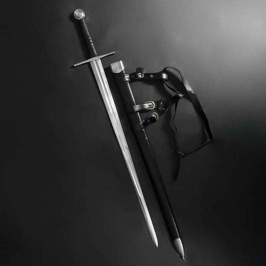 45" Hand Made Sharp 1060 Steel Medieval Sword