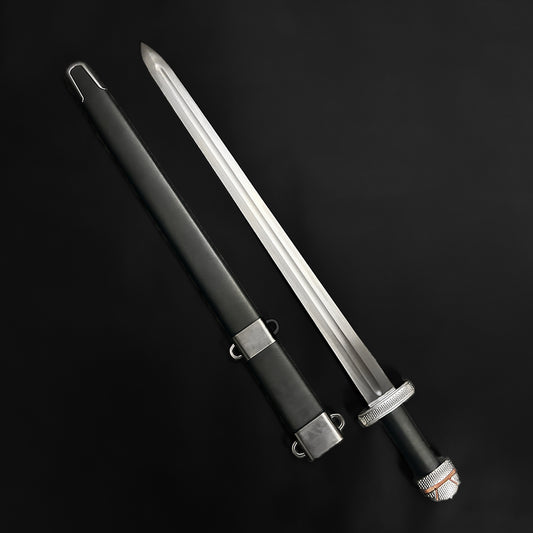 Hand-Forged 40.95" Medieval Viking Sword w/ Leather Scabbard
