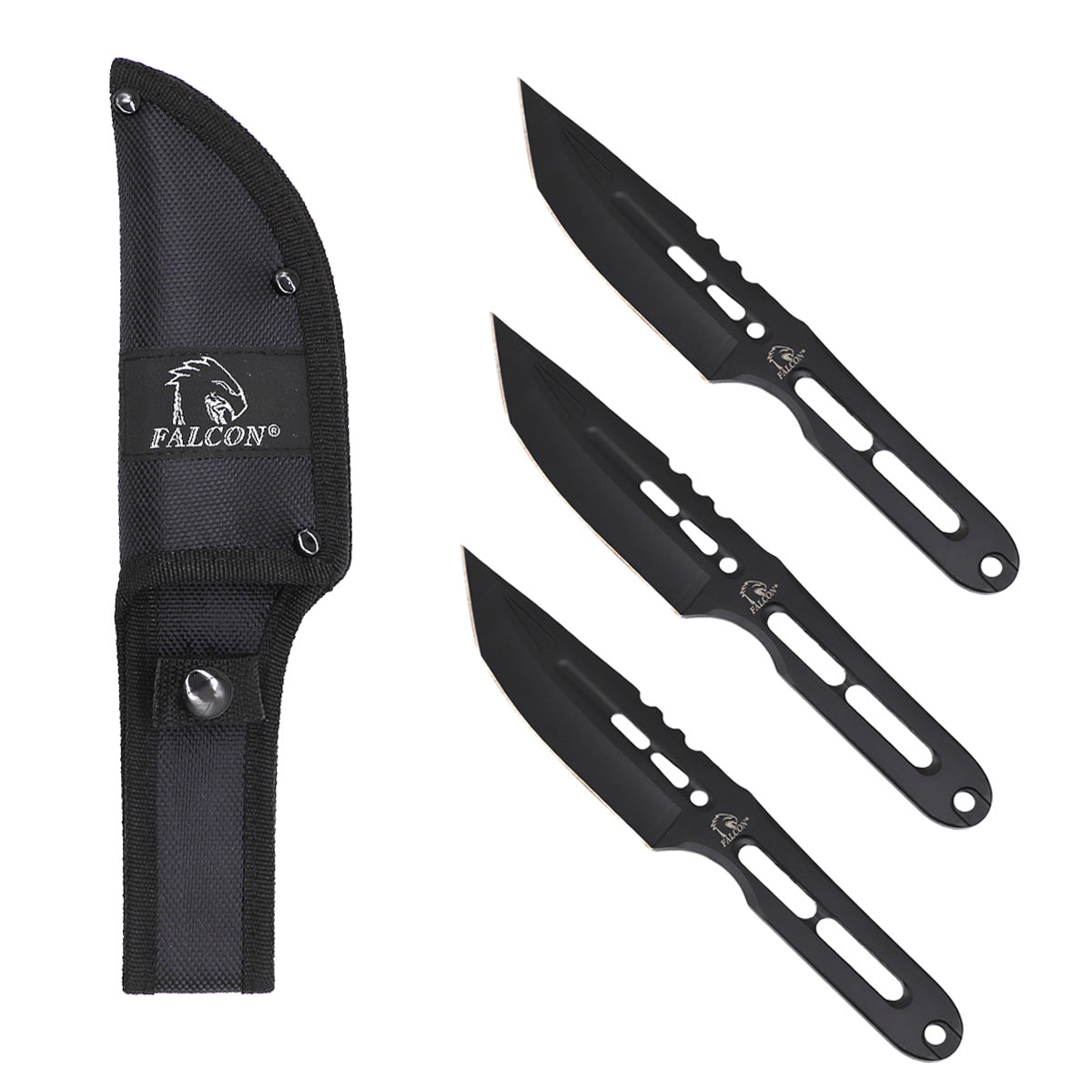 Falcon 2 PCS Throwing Knife Set Tanto Blade