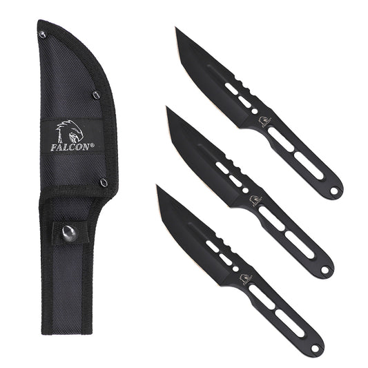 Falcon 2 PCS Throwing Knife Set Tanto Blade