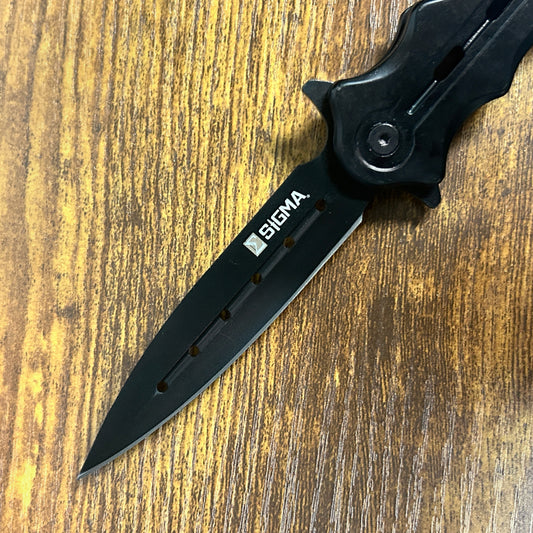 3 3/4" Blade / 4 3/4" Handle / Ball Bearing System / Black