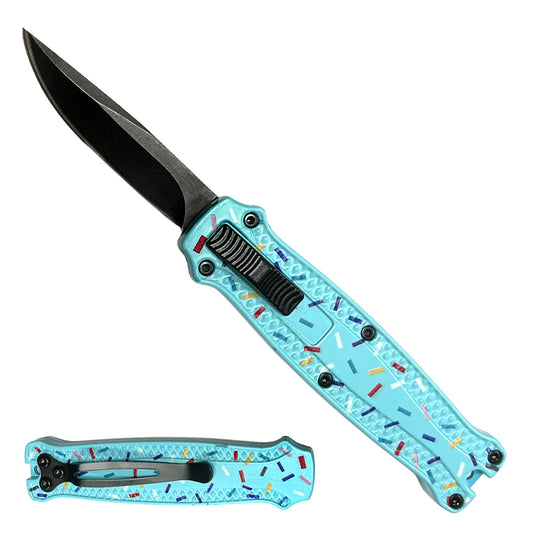 Mini OTF Knife with Donut Design