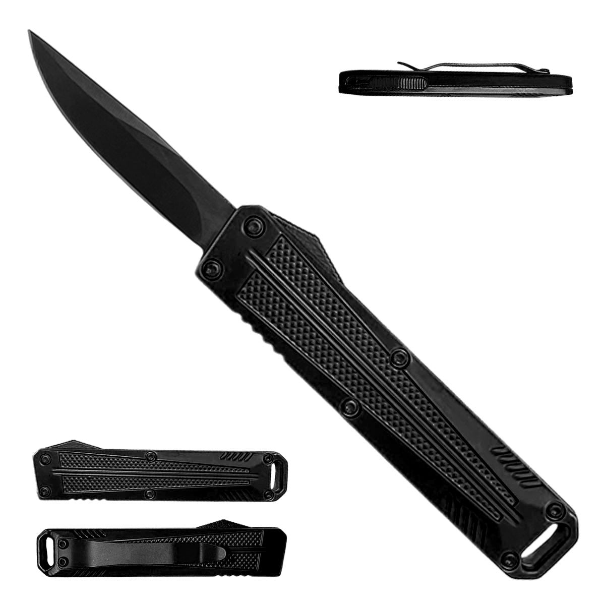 Black Automatic Mini OTF Knife