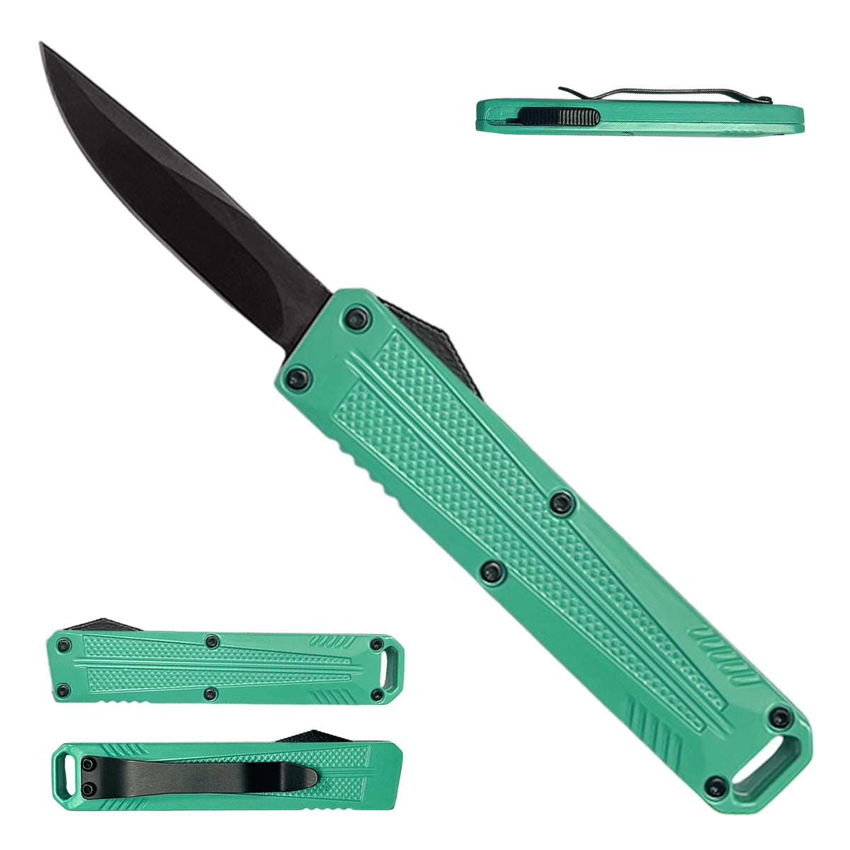 Teal Automatic Mini OTF Knife