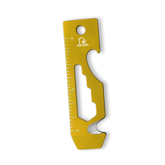 Falcon Gold Multi-Tool - 2.7" 8-in-1 Multi-Tool Keychain