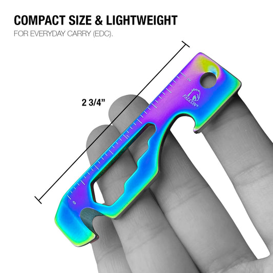 Falcon Rainbow Multi-Tool - 2.7" 8-in-1 Multi-Tool Keychain