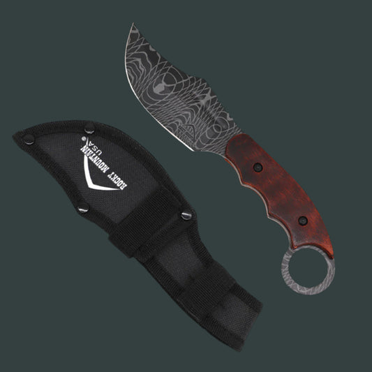 Rocky Mountain Hunting Knife - 4 1/2" Damascus Blade