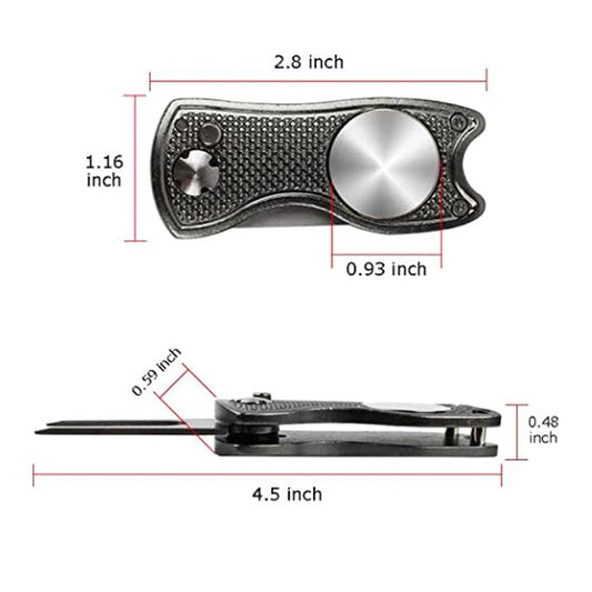 4 1/2" Black Divot Tool