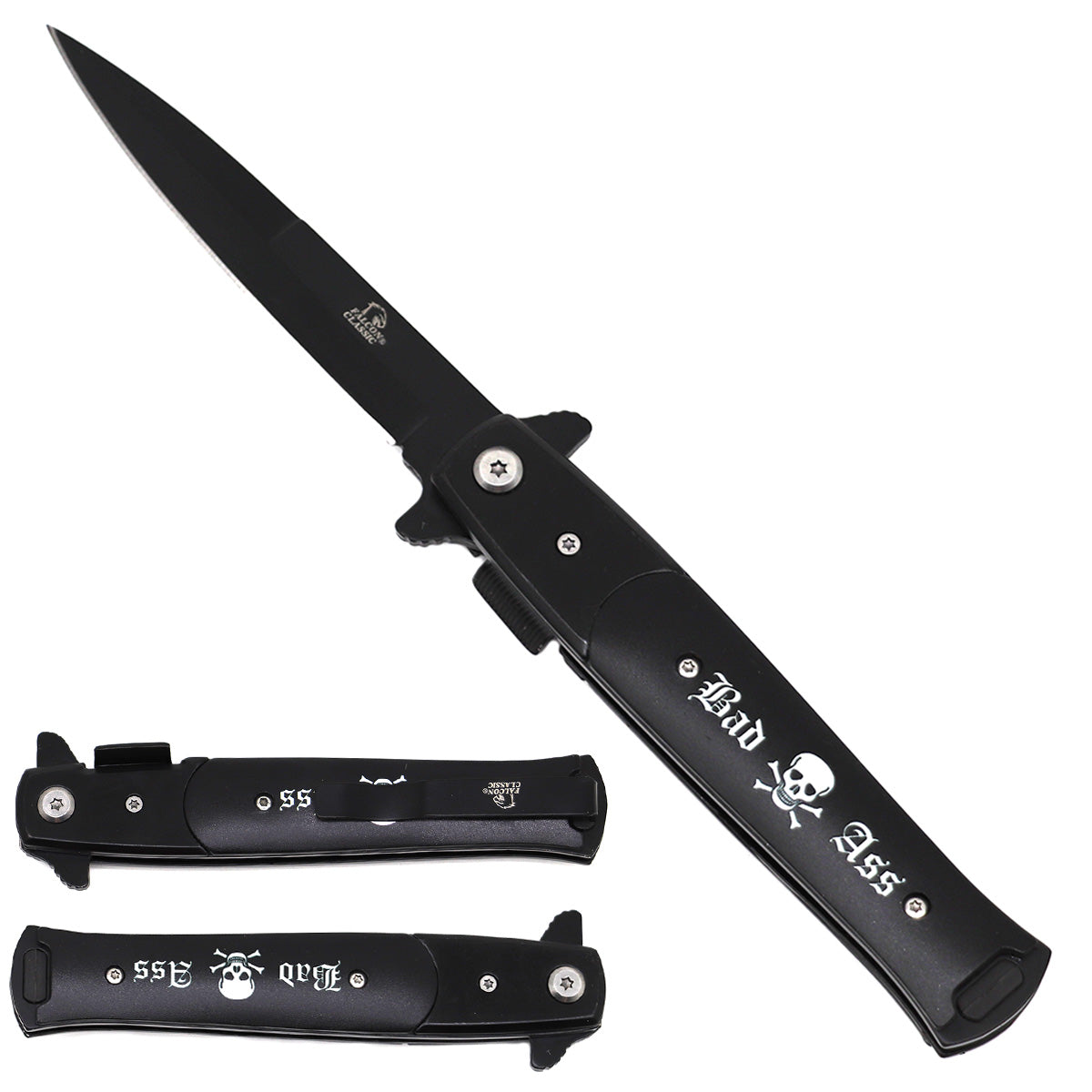 Falcon "Badass" Spring Assisted Stiletto Knife