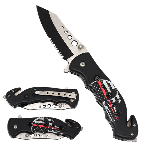 Wholesale Red Line Skull Handle Knives - Pacific Solution  | Shop Now