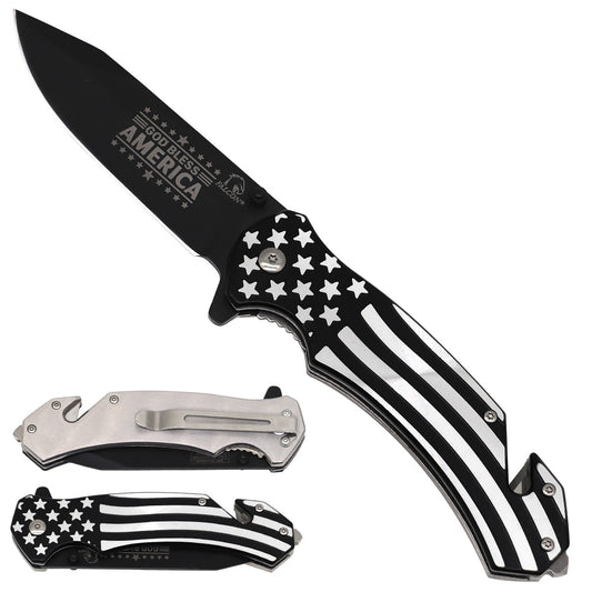 Falcon "God Bless America" Spring Assisted Pocket Knife