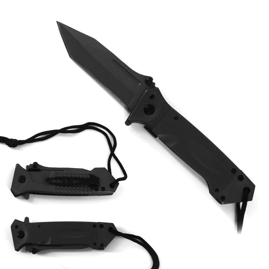 4" Black Blade / Black Handle / Assisted Knife