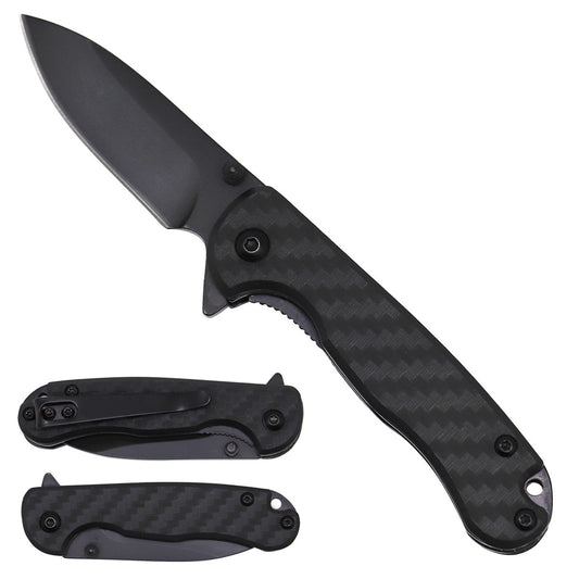 3MM black blade, 3.25 "K sheath carbon fiber handle