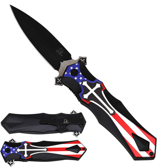 Spring-Assisted Knife, 3.75" Blade & 5" Aluminum Handle | KS5440UF