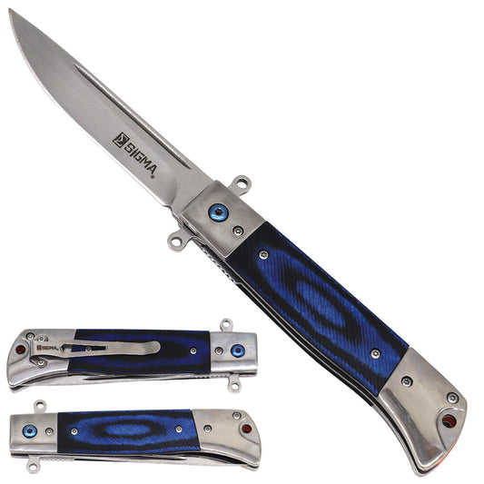 Sigma Ball Bearing Blue Flipper Knife