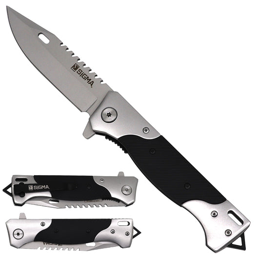 Sigma Ball Bearing Pocket Knife - Micarta Handle