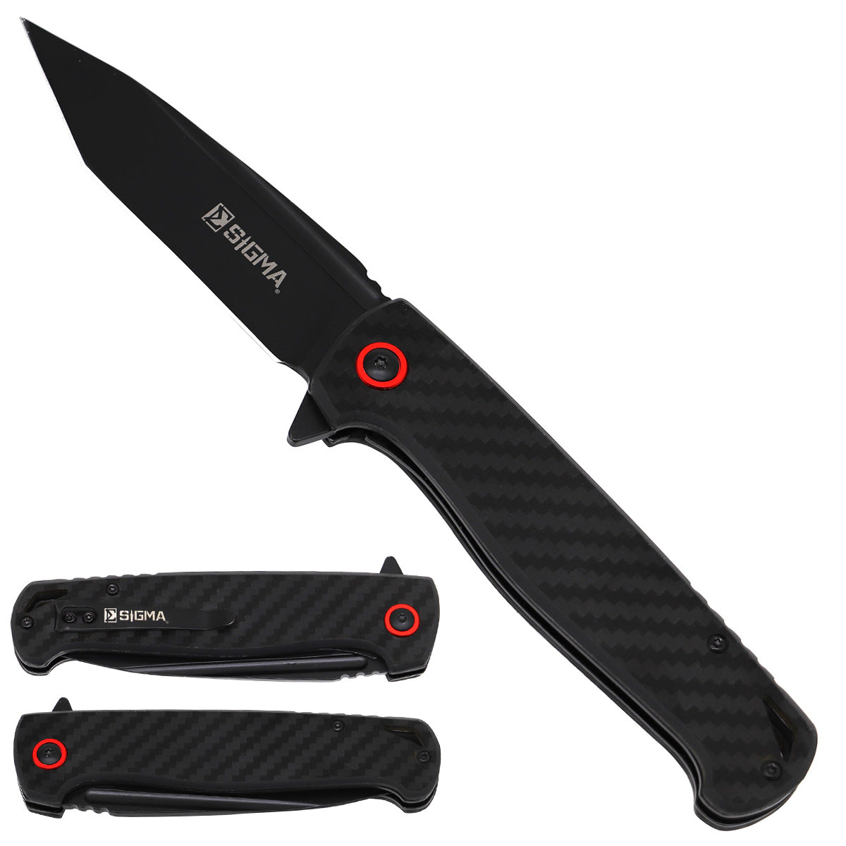 Sigma Carbon Fiber Ball Bearing Pocket Knife