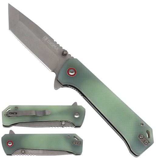 Sigma KSB556CGN Ball-Bearing Knife | 3.5-Inch 8Cr Blade