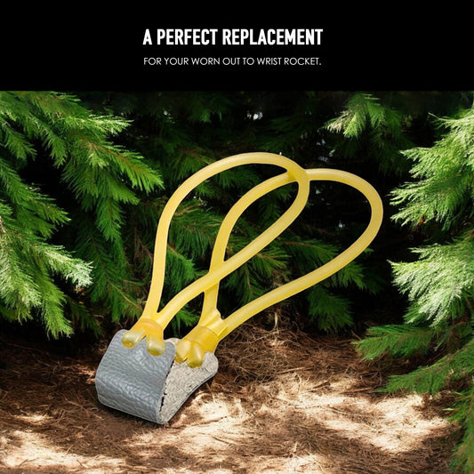 Slingshot Rubber rope and leather holder
