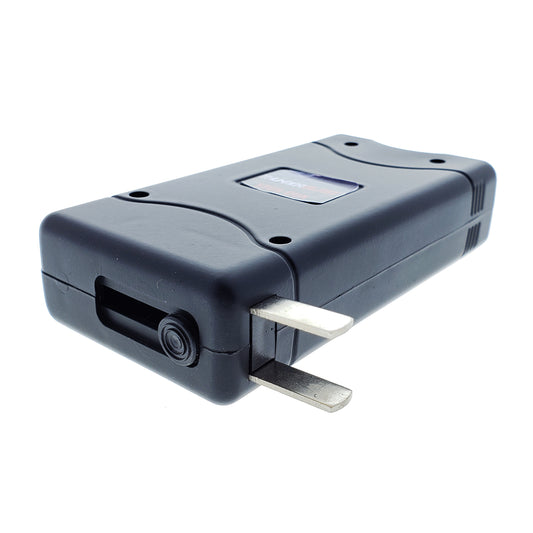 18M Black Stun Gun with LED Flashlight