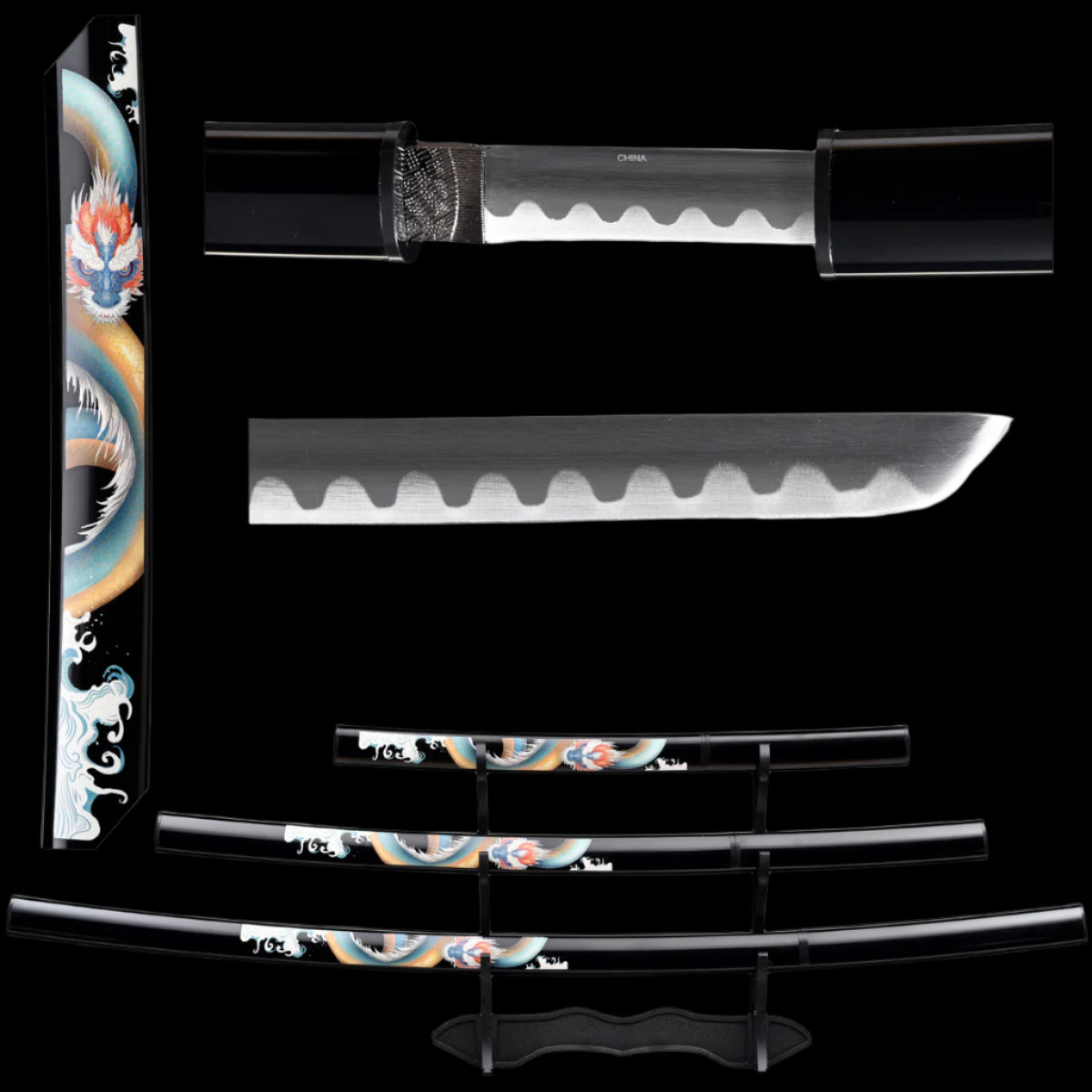 Samurai Swords Wholesale - 3Pcs Samurai Swords Set Wholesale