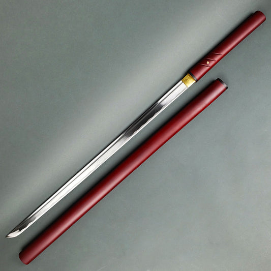 Musha Zatoichi Burgundy Shirasaya - Samurai Swords Wholesale