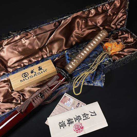 Musashi Gold Collection: “Yamata no Orochi” Burgundy Katana