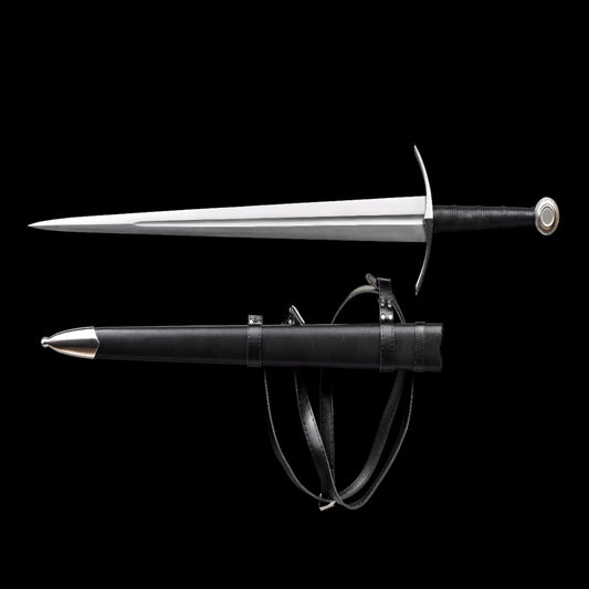Hand Forged Medieval Sword w/ Leather Strips