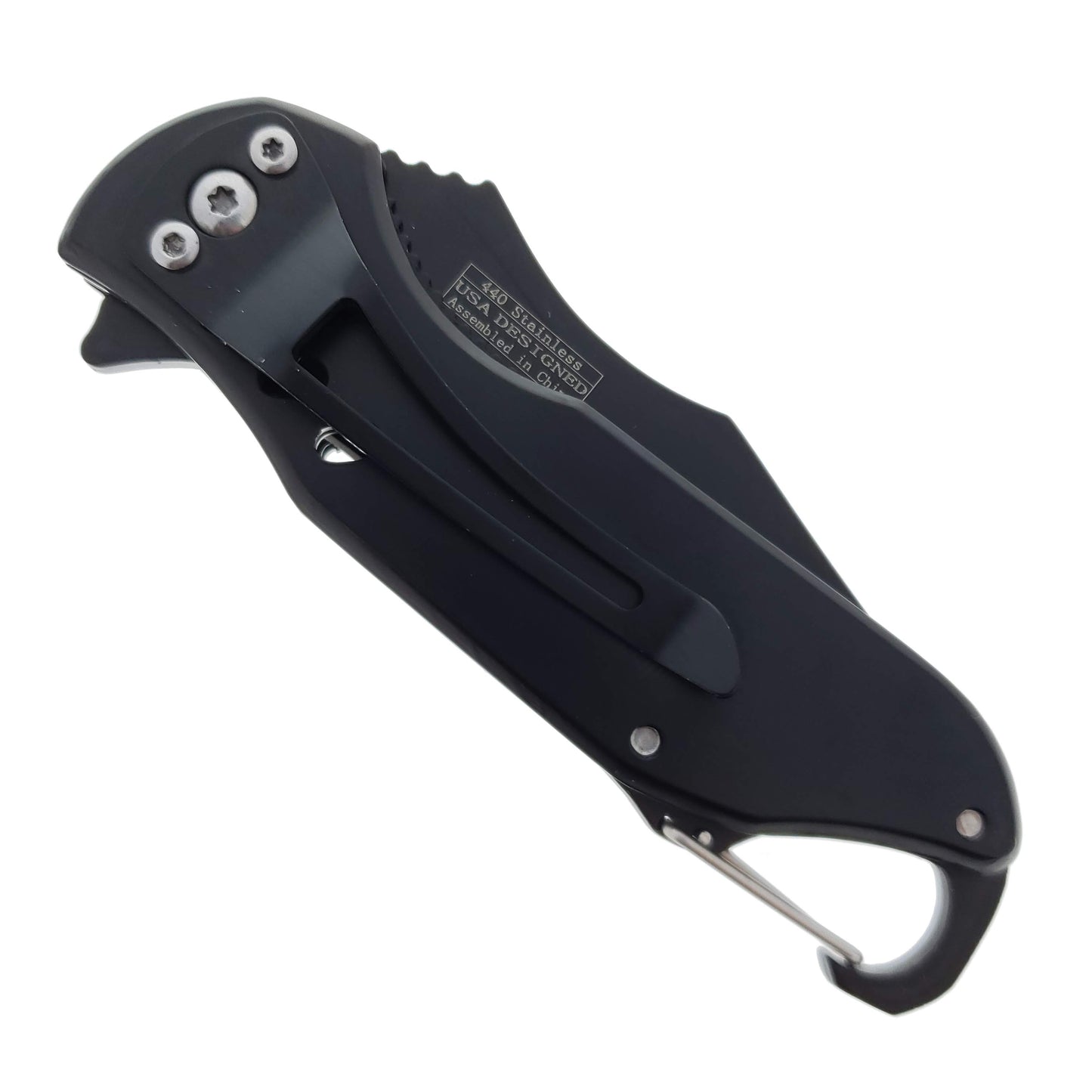 Falcon 3" Black Blade Spring Assisted Knife