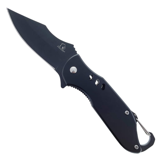 3" Black Blade Spring Assisted Knife, FALCON