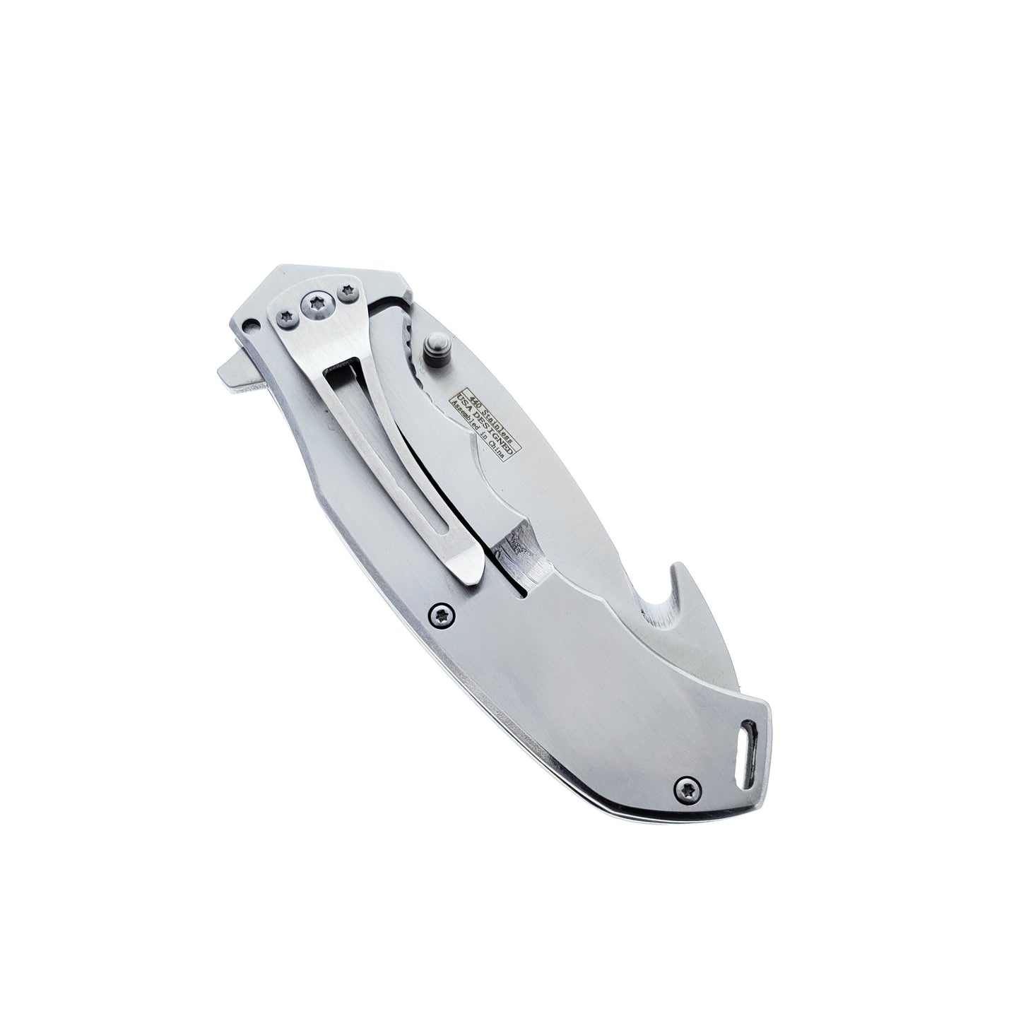 Falcon 3 1/2" Silver Blade Spring Assisted Knife