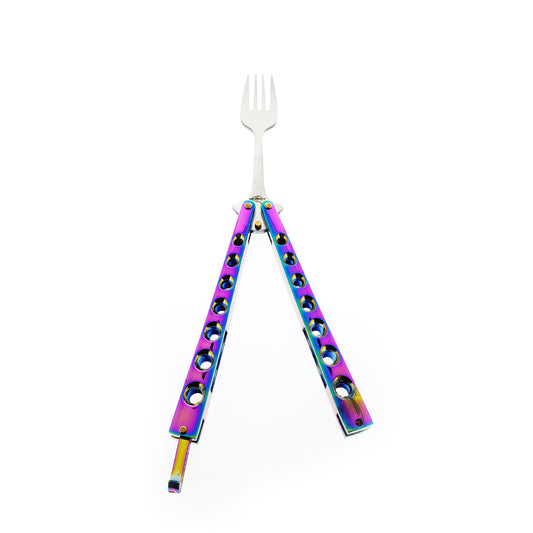 3 3/4" Butterfly Fork, Rainbow