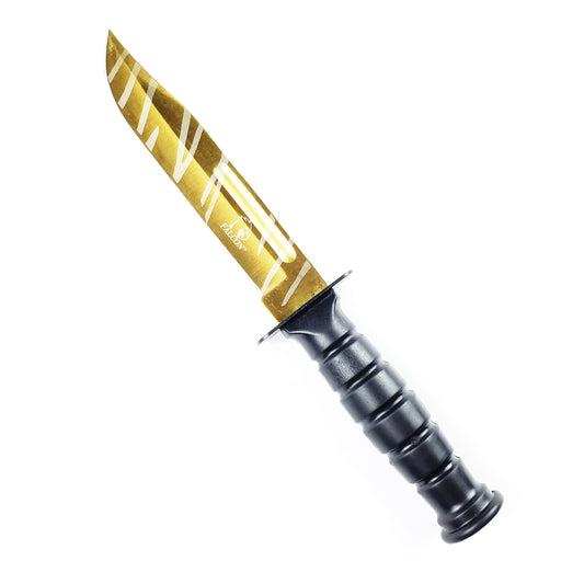 7.5" Overall Tactical Knives W/ Gold Coating Blade, New Arrival
