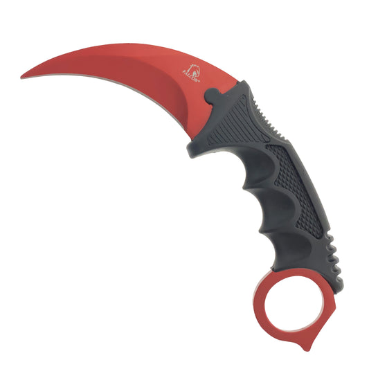 7 1/2" Red Necklace Knives (Karambit) Red