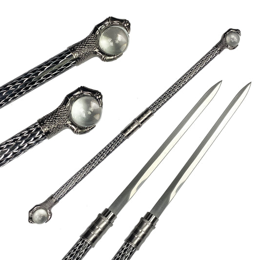 29 3/4" Double Blade Dagger with crystal ball claw