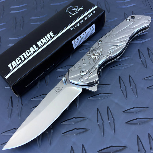 3" Chrome Blade / Chrome Handle w SOL / Assisted Knife