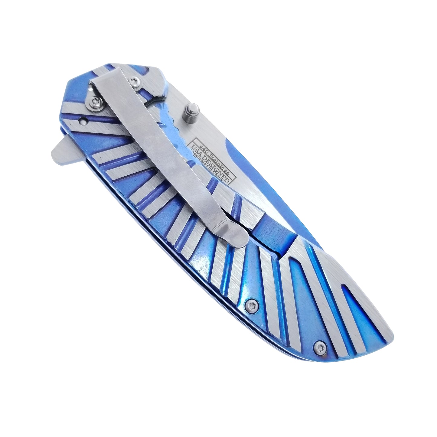 3" Blue Blade / Blue Handle / Assisted Knife