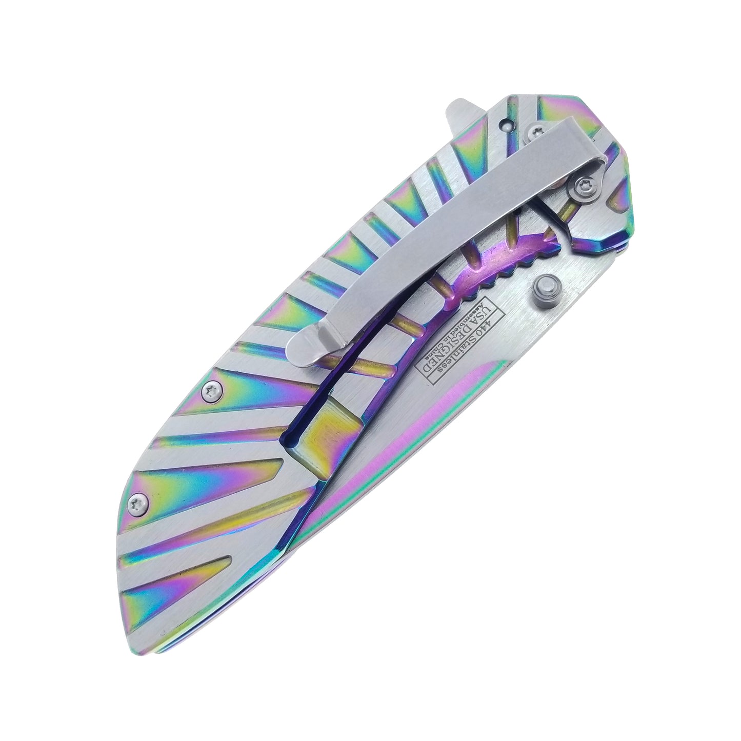 3" Rainbow Blade / Rainbow Handle / Assisted Knife