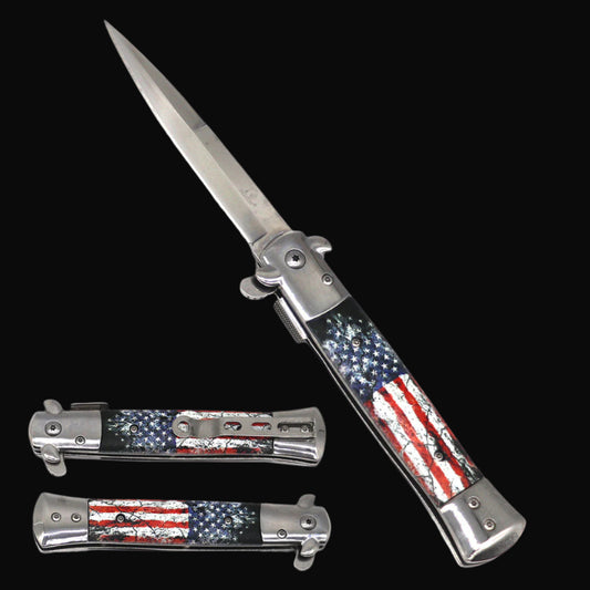 Falcon 8" US Flag Pocket Knife.