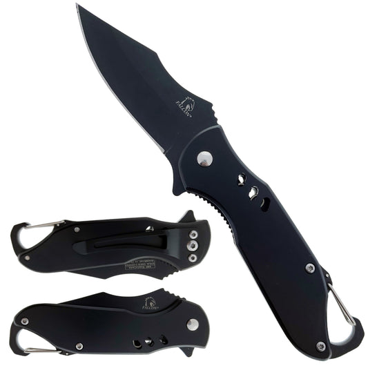 Falcon 3" Black Blade Spring Assisted Knife