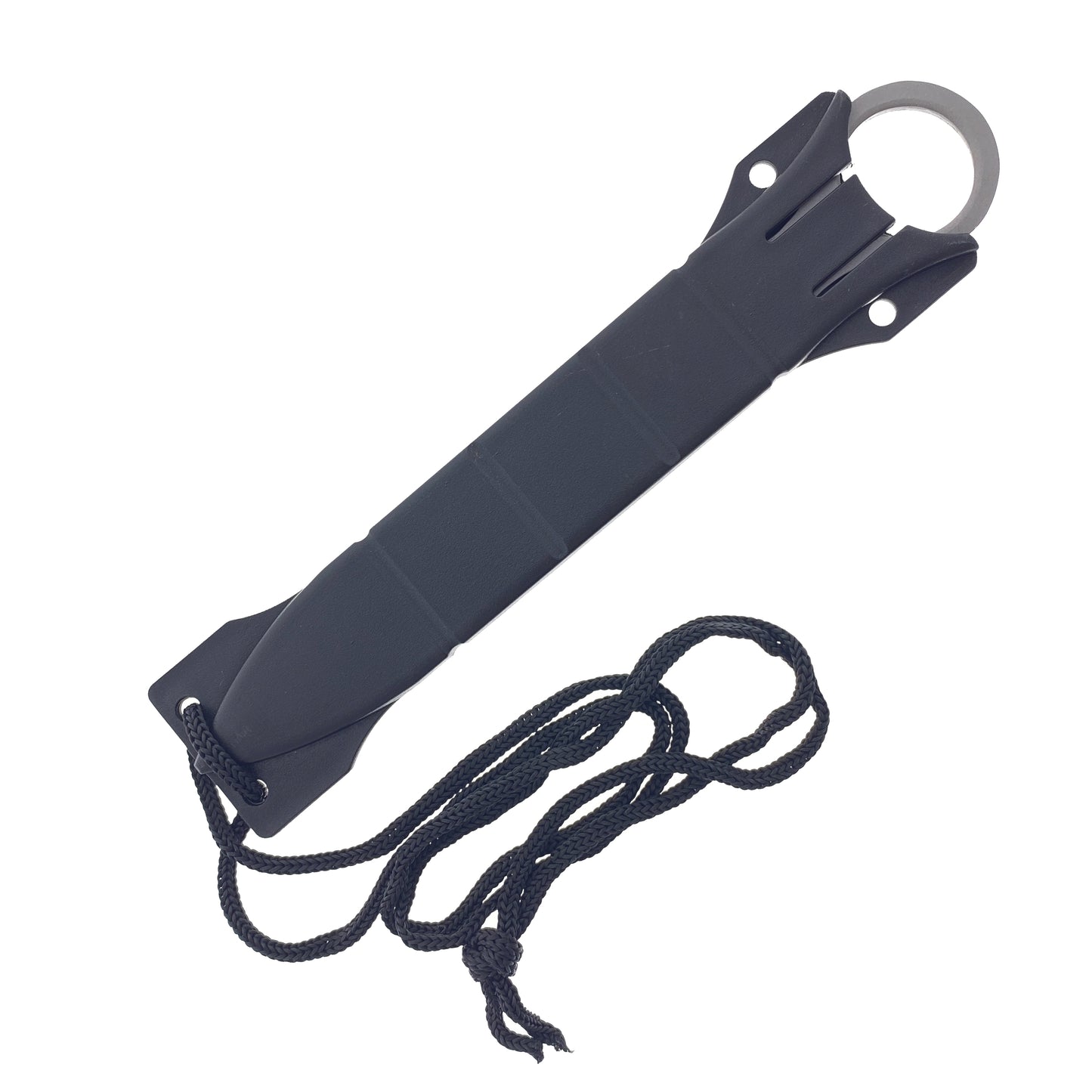 Falcon 7 1/2" Overall. Titanium Coating Trainer. Black ABS Sheath