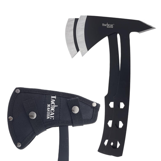 Tactical Master 2 Piece Axe Black Set