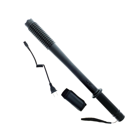 19" Baton Stun Gun with Led Light Black