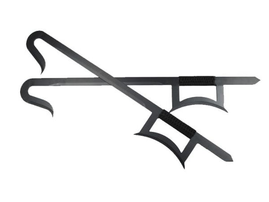 33" 2 Pcs Set Chinese Hook Sword