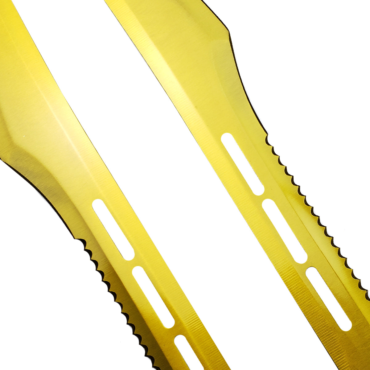 Tactical Master 27" Twin Tactical Machete Set (Gold)