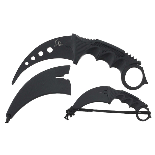 Falcon Karambit Training Knife with curved blade design for safe practice and skill development