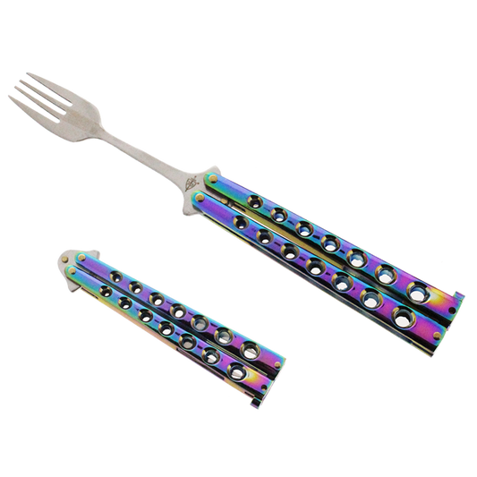 3 3/4" Butterfly Fork, Rainbow